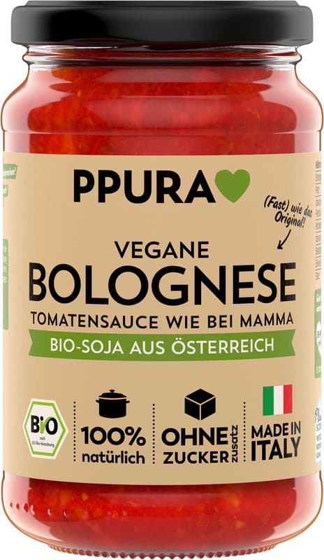 PPURA BIO Sugo vegan Bolognese - with soy