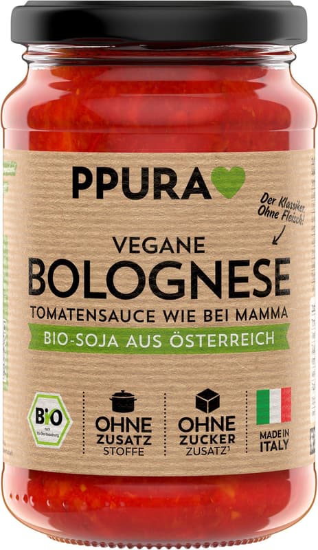 PPURA BIO Sugo vegan Bolognese - with soy