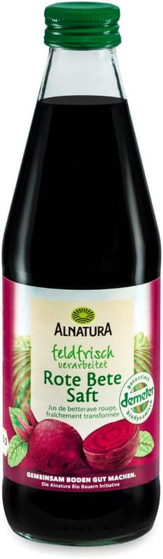 Alnatura organic beetroot juice, fresh from the field