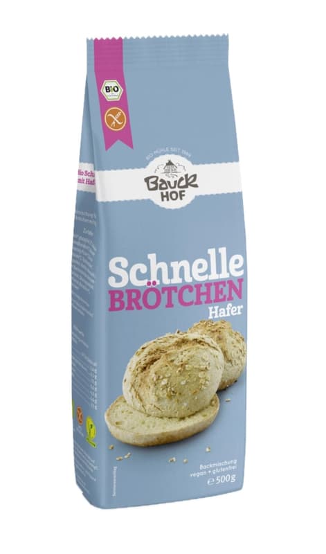 Bauck BIO Schnelle Brötchen Hafer glutenfrei