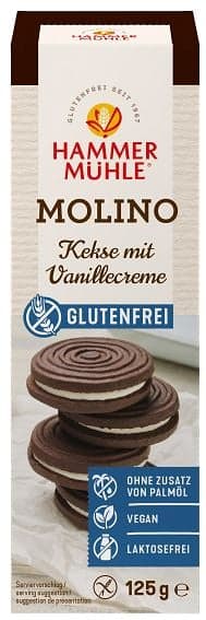 Hammermühle Molino Kakaokekse mit Vanillecreme glutenfrei