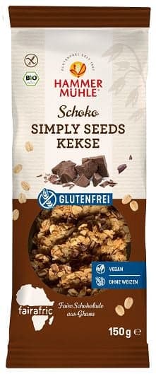 Hammermühle BIO Simply Seeds Kekse Schoko glutenfrei