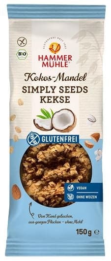 Hammermühle BIO Simply Seeds Kekse Kokos-Mandel glutenfrei