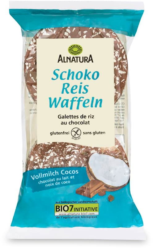 Alnatura Bio Schoko Reiswaffeln Vollmilch Cocos