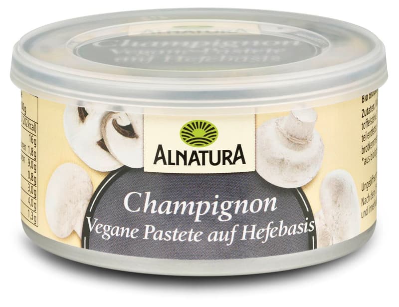 Alnatura organic yeast-based vegan pâté mushroom
