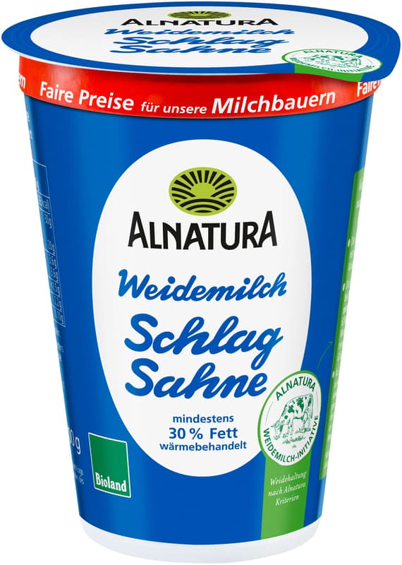 Alnatura organic whipped cream