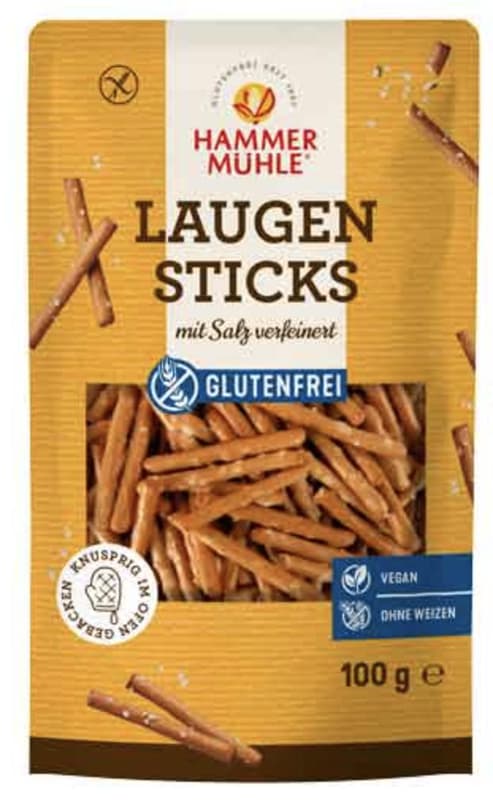 Hammermühle Laugen-Sticks glutenfrei