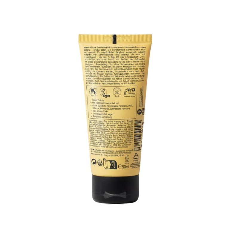baybies sun cream SPF50 