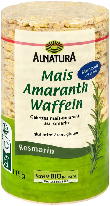 Alnatura Corn-Amaranth Wafers Rosemary 115G