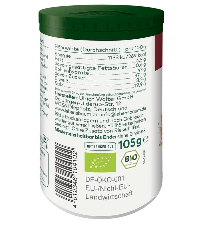 Lebensbaum BIO Pepper Rub