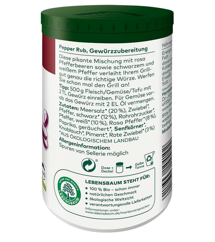 Lebensbaum BIO Pepper Rub