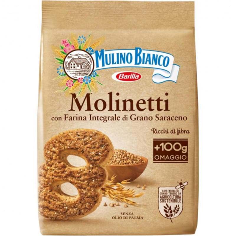Mulino Bianco Molinetti aus Saraceno Vollkornmehl