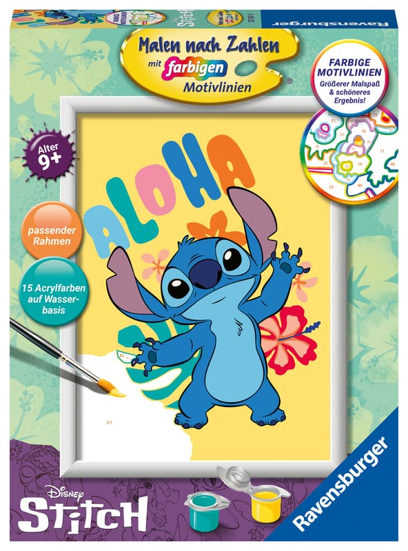 Ravensburger Painting by Numbers Disney Lilo & Stitch Character Stitch Series D