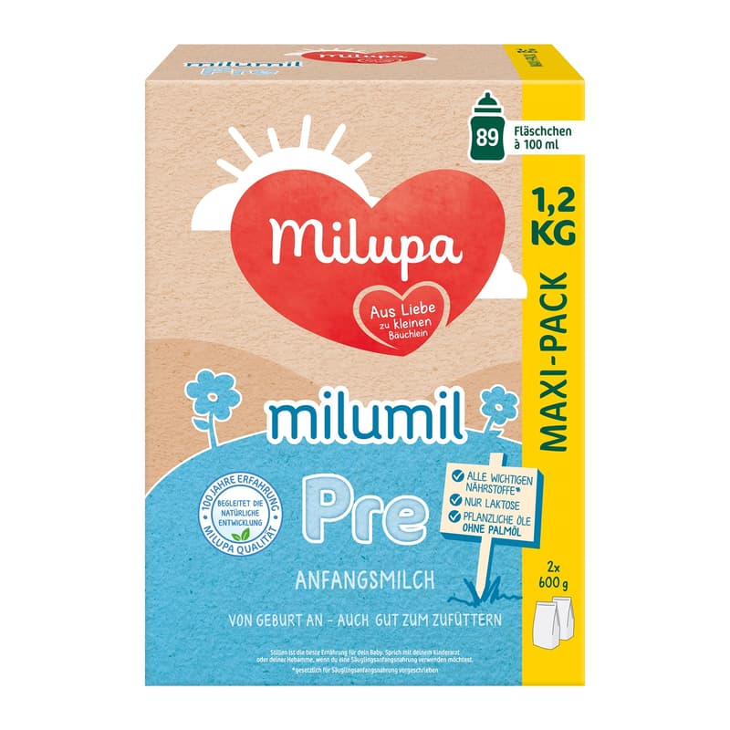 Milupa Milumil Pre - formula milk, value pack