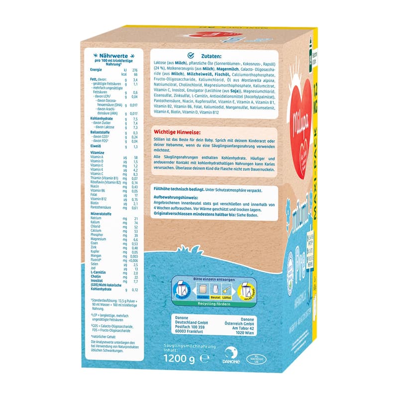Milupa Milumil Pre - formula milk, value pack