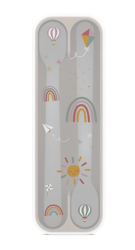 MEPAL Set fütterlöffel mio 2 stück - sunshine & rainbow