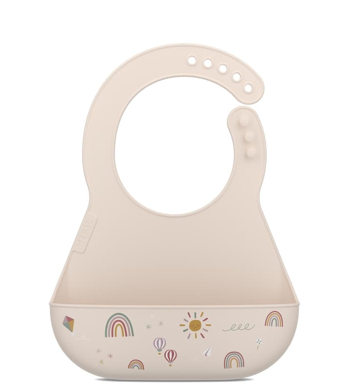 MEPAL silicone bib mio - sunshine & rainbow