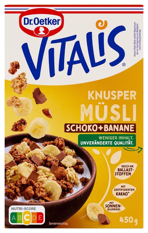 Vitalis Knuspermüsli Schoko Banane