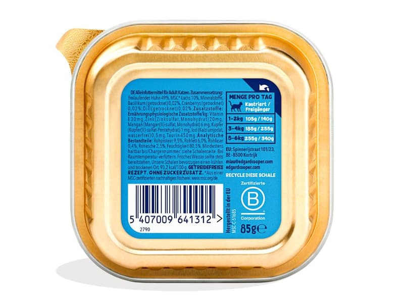 Edgard & Cooper salmon and chicken paté