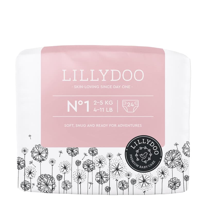 LILLYDOO Windeln Größe 1, 2-5 kg