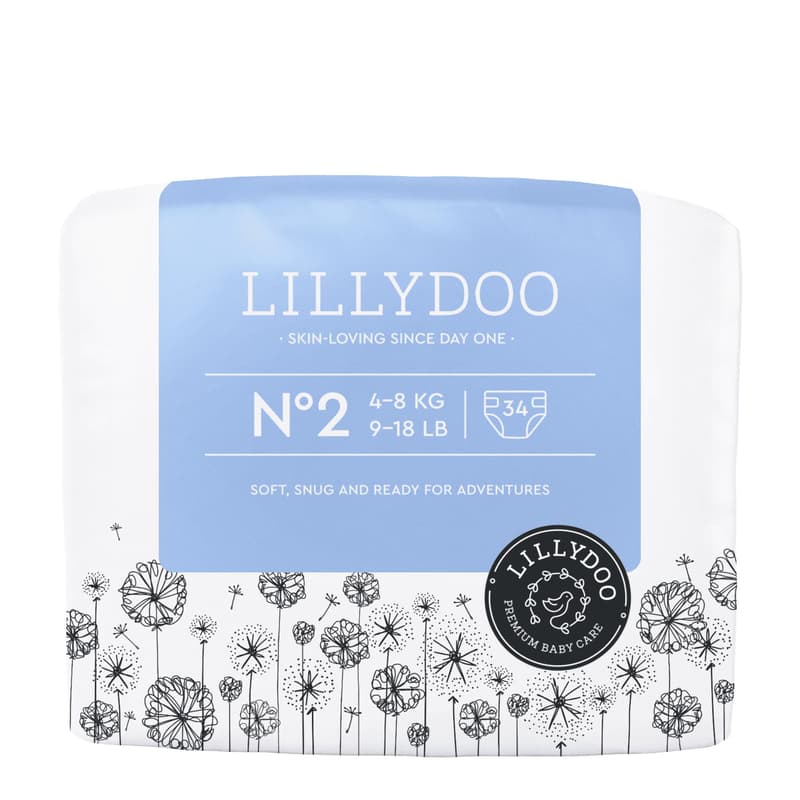 LILLYDOO Windeln Größe 2, 4-8 kg
