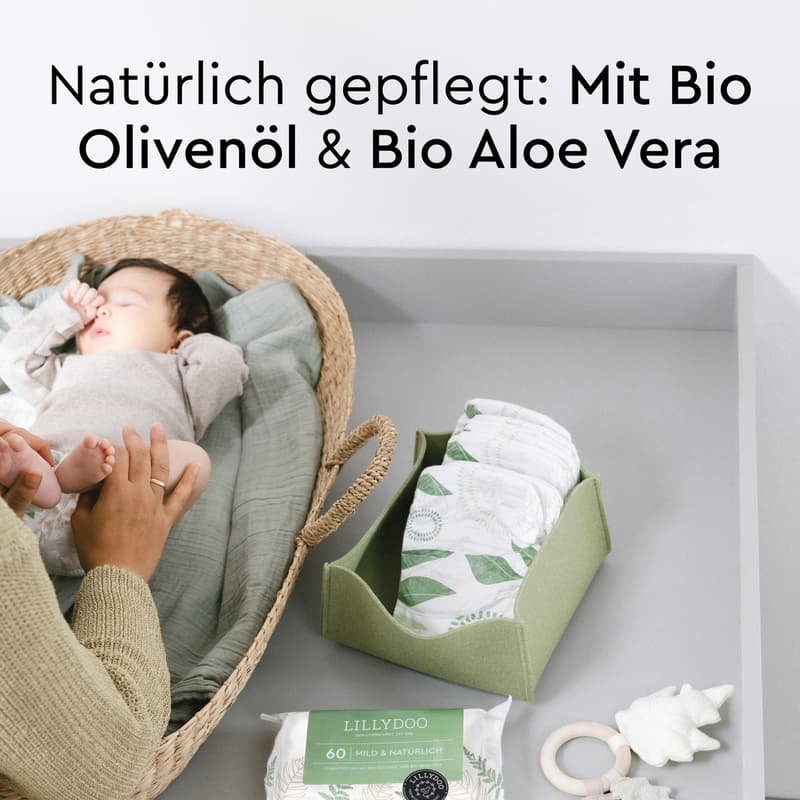 LILLYDOO green natural wet wipes