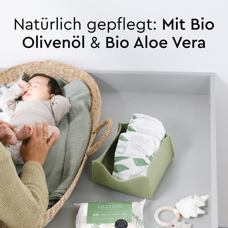 LILLYDOO green natural wet wipes