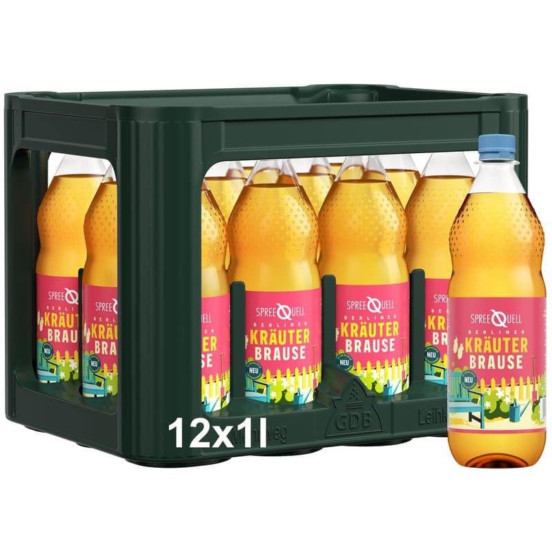Spreequell Berliner Kräuterbrause 12x1l (MEHRWEG)
