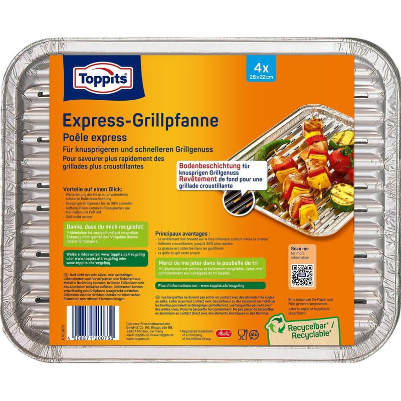 Toppits Express-Grillpfanne