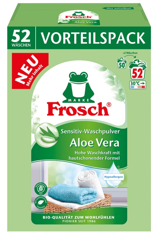 Frosch Sensitive Washing Powder Aloe Vera 3. 432 kg