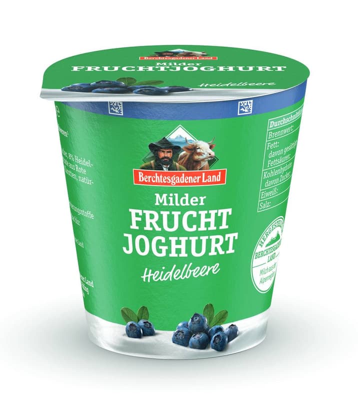 Berchtesgadener Land Fruchtjoghurt Heidelbeere