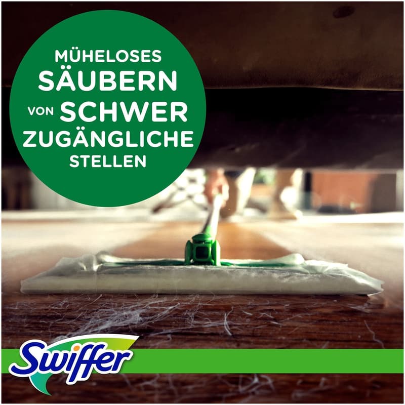 Swiffer Bodenwischer Trockene Bodentücher Nachfüller  18-er Pack, Fängt Und Schließt Staub Ein