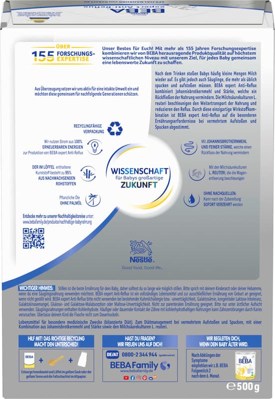 Nestlé Beba Anti Reflux Spezialnahrung