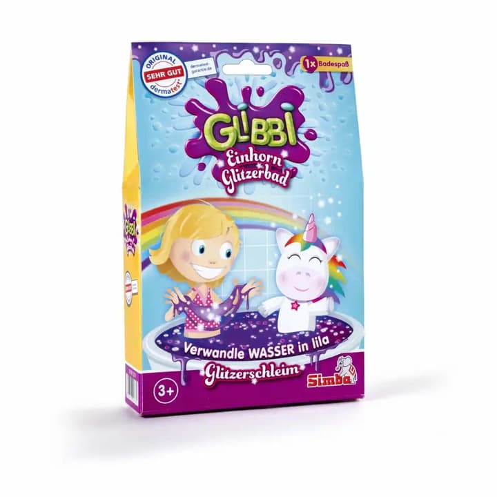 Glibbi Schleim Einhorn Glitzerbad