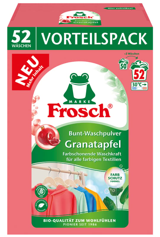 Frosch Granatapfel Bunt-Waschpulver
