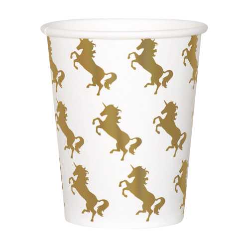 Boland Papierbecher Einhorn 25cl