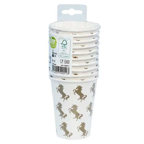 Boland Papierbecher Einhorn 25cl