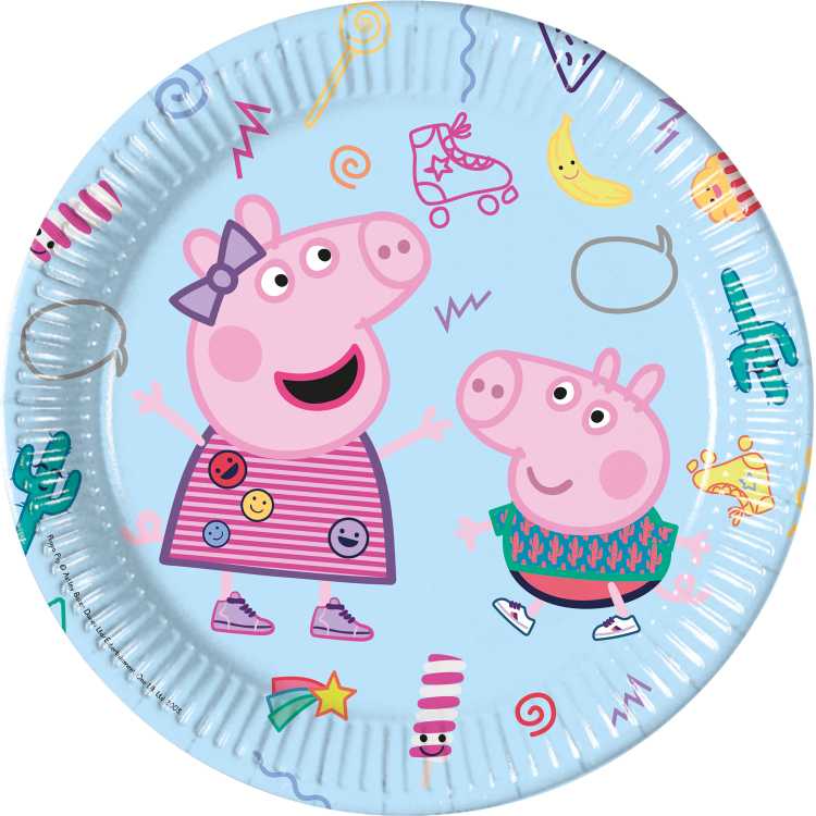 Pappteller Peppa Pig Ø23cm
