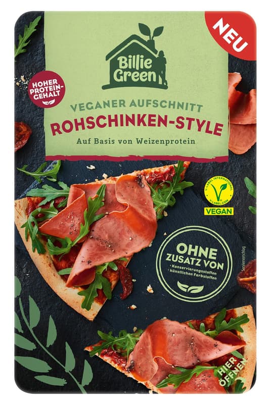 Billie Green Aufschnitt Rohschinken-Style VEGAN