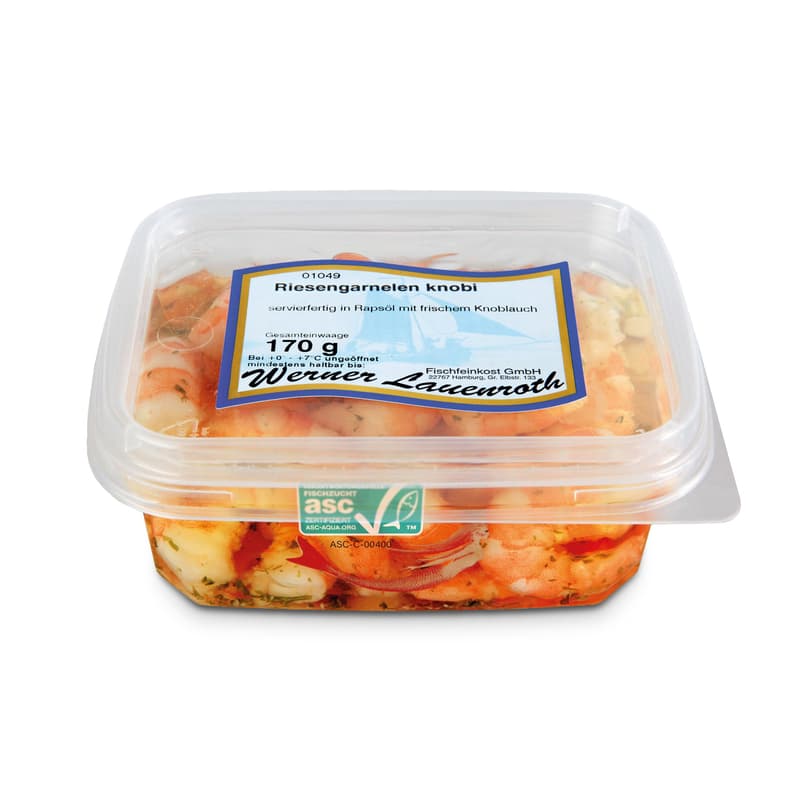 Lauenroth king prawns in garlic oil
