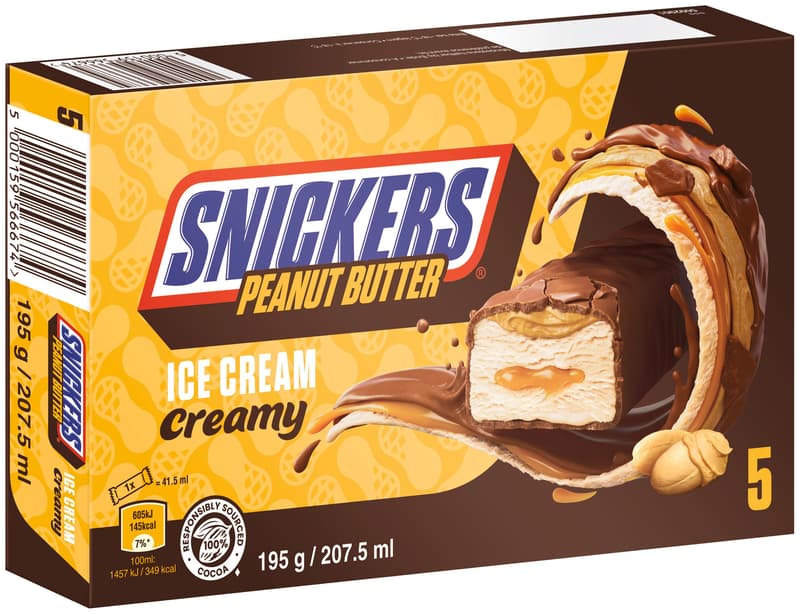 SNICKERS® Multipack Eisriegel Creamy 5x39g
