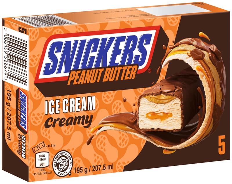 SNICKERS® Multipack Eisriegel Creamy 5x39g