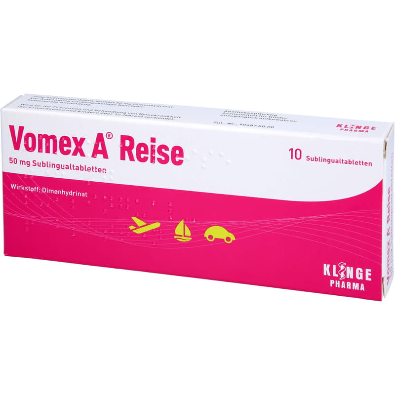 VOMEX A Reise 50 mg Sublingualtabletten