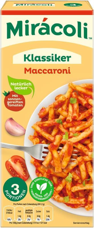Miracoli™ 3 Portions Macaroni Classic