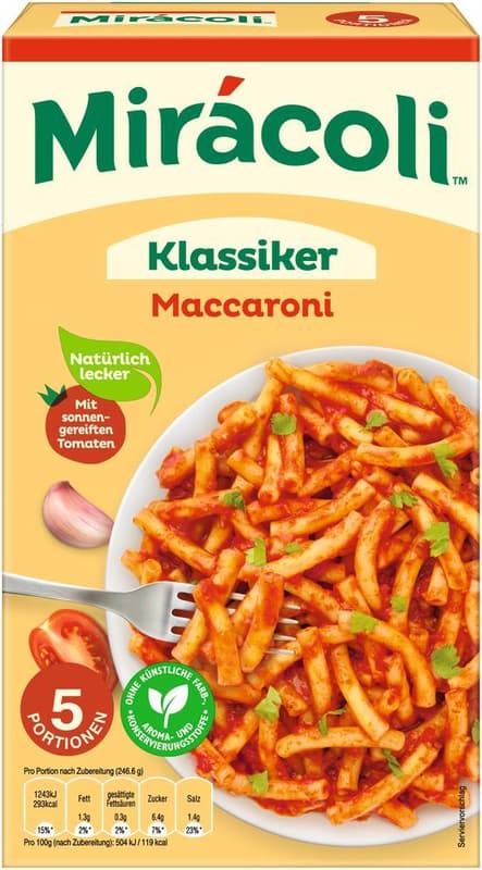Miracoli™ 5 Portions Macaroni Classic