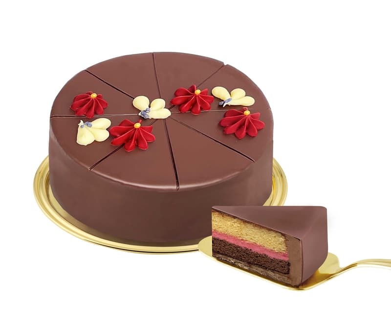 Confiserie Rabbel Konditorentorte Himbeer - Mousse au chocolat