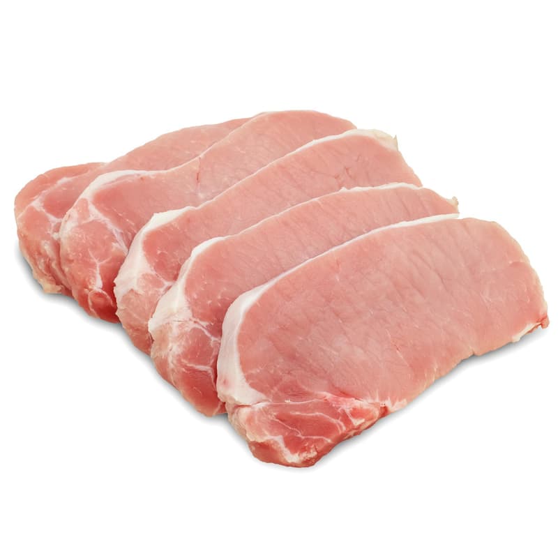 Schweine Minutensteaks in Scheiben