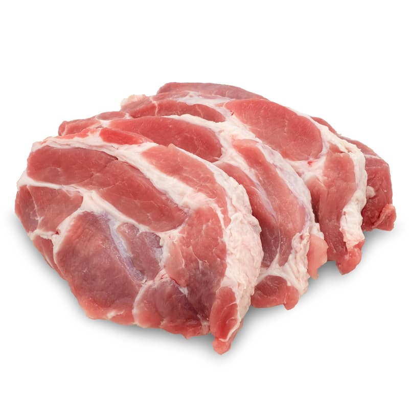 Schweinenacken in Scheiben