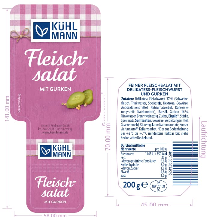 Kühlmann Fleischsalat mit Gurken