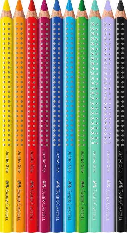 Faber-Castell Jumbo Grip Colored Pencils Unicorn 8+2 Box